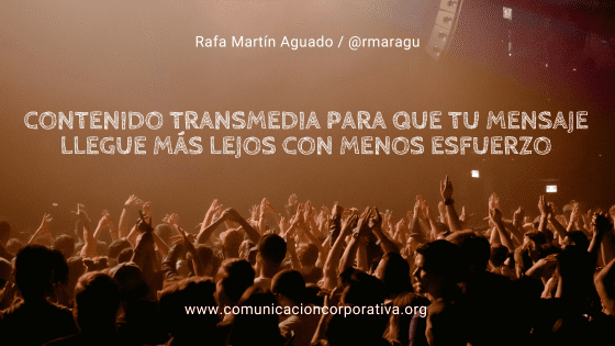 Portada del artículo sobre cómo generar contenido transmedia