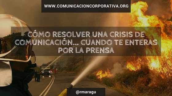 Qué puede hacer un dircom con una crisis inesperada