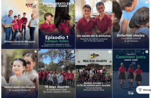 Feed de Instagram del colegio Viaró